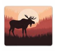 Antlers In Wild Alaska Rusty Mouse Mat Smooth Mouse Pads Soft Mousepad For Laptop Home Gaming 25X30Cm