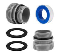 ANTOBLE 4560 Swimming Guide for Intex Adapter 38 mm Pool Hose Adapter, 40 mm to DN40 (1.5 Inch) Conversion Kit for Intex Coleman Hayward Filter Pumps Pool Adapter