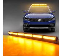 AnTom 90cm Flashing Beacon Light, 60W Amber Emergency Warning Strobe Light for Truck Vehicle with 12-24v Cigarette Lighter Plug