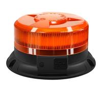 AnTom beacon light battery 9 flash pattern 12V 24V orange warning light led magnet with 3 Meters cable and USB cable for car truck tractor golf cart SUV