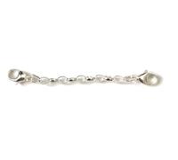 ANTOMUS® SUPREME SOLID SILVER 925 CLIP ON BELCHER SAFETY CHAIN 2.5 INCH WITH BIG TRIGGER FASTENERS