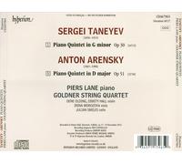 ANTON ARENSKY, SERGEI TANEYEV: PIANO QUINTETS NEW CD