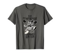 Anton - Cool Boy Name with Cute Devil - Born to Misbehave T-Shirt
