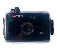 anTON K1 film camera with underwater housing, black