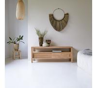 Anton - Solid teak TV unit, 130 cm Natural