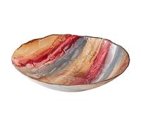 Anton Studio Designs - Dune Bowl - Diameter 32 cm - Multi Coloured Decorative Glass Bowl for Home and Holiday Decoration