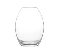 Anton Studio Designs Highbury Handcrafted Traditional Decorative Glass Flower Vase, 23.5 cm, Clear, Housewarming or Wedding Gift