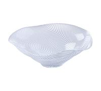 Anton Studio Designs - Large Decorative Glass Bowl - 35 x 35 x 1.25cm - Vortex Deep Bowl