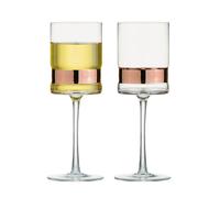 Anton Studio Designs SoHo Handmade Wine Glasses Perfect for Red Wine, White Wine, Water, or Beverages - 350 ml - Bronze - Set of 2 Elegant Wine Glasses