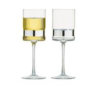 Anton Studio Designs Set of 2 SoHo Wine Glasses Silver
