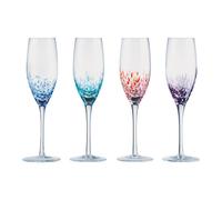 Anton Studio Designs Set of 4 Speckle Flute Glasses