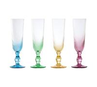 Anton Studio Designs Swirl Set Of 4 Champagne Flutes