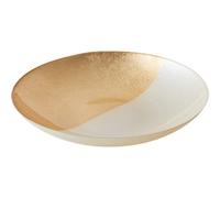 Anton Studio Designs White and Gold Fusion Bowl