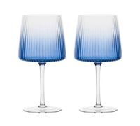 Anton Studios Empire Set Of 2 Gin Glasses Blue