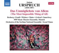 Anton Urspruch Anton Urspruch: Das Unmöglichste Von Allem (CD) Album (US IMPORT)
