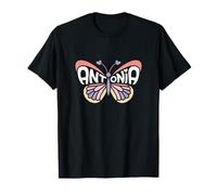 Antonia Butterfly - Personalized Cute Name Word Art T-Shirt
