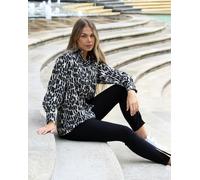 Antonia York Black Cream & Gold Print Shirt | Elisha Classically Cut Shirt with Deep Cuffs - Medium