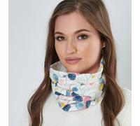 Antonia York Ivory Floral Snood | Esme Loose Fit Neck Warmer with Soft Brushed Fleecy Back