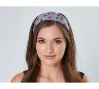 Antonia York Polka Dot Headband | Lucy Twisted Knot Alice Band - Lavender & Mulberry
