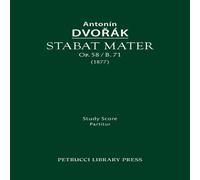 Antonin Dvorak Stabat mater, Op.58 / B.71: Study score Paperback Book Antonin Dvorak Multicolor