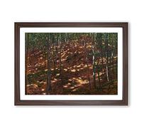 Antonin Slavicek The Trees Framed Print | A2 Walnut Framed Wall Art | Ready to Hang | Modern Floral Picture | Living Room Bedroom Lounge Office