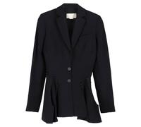 Antonio Berardi Women's Preloved Barardi Crepe Cut Out Blazer in Black Rayon | Size: Small