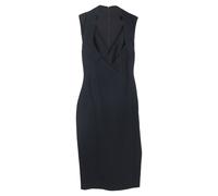 Antonio Berardi Women's Preloved Criss-Cross Effect Mini Fitted Dress in Black Rayon | Size: 40