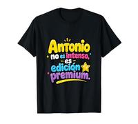 Antonio no ES Intenso, ES edición Premium Value Graphic T-Shirt, Men, Black, XL