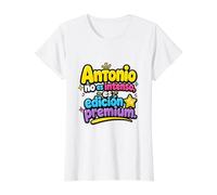 Antonio no ES Intenso, ES edición Premium Value Graphic T-Shirt, Women, White, S