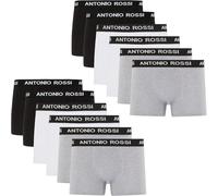 ANTONIO ROSSI (12-Pack) Men's Fitted Boxer Hipsters - Mens Boxers Shorts Multipack with Elastic Waistband - Cotton Rich, Soft and Comfortable Underwear