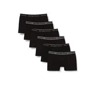 ANTONIO ROSSI (3/6 Pack) Men's Fitted Boxer Hipsters - Mens Boxers Shorts Multipack with Elastic Waistband - Cotton Rich, Comfortable Mens Underwear, Black, Grey (6 Pack), M