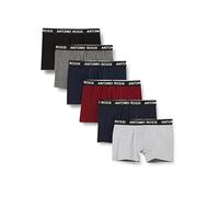 ANTONIO ROSSI (3/6 Pack) Men's Fitted Boxer Hipsters - Mens Boxers Shorts Multipack with Elastic Waistband - Cotton Rich, Comfortable Mens Underwear, Classic Dark (6 Pack), M