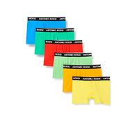 ANTONIO ROSSI (3/6 Pack) Men's Fitted Boxer Hipsters - Mens Boxers Shorts Multipack with Elastic Waistband - Cotton Rich, Comfortable Mens Underwear, Neon (6 Pack), XL
