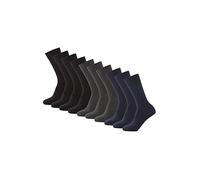 Antonio Rossi (5/10/20-Pack) Plain Unisex Socks | Comfortable Charcoal & Black Socks for Men & Women | Cotton Socks Suitable for Work & Casual Wear | Breathable, Stain Resistant, Smart Dress Sock