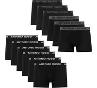 ANTONIO ROSSI Mens (12-pack) Hipsters Fitted Boxer, Black, M UK