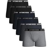 ANTONIO ROSSI Mens Boxers With Fly - Cotton Boxers for Men (6, Dark, XL)