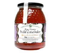 Antonio’s RAW CERTIFIED ORGANIC WILD LAVENDER HONEY, 1kg - Premium Range, Rich in Minerals & Antioxidants, Cold Pressed, Unpasteurised, Coarse Filtered - The Raw Honey Shop