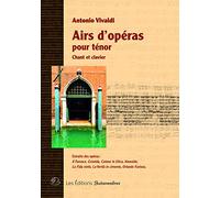 Antonio Vivaldi-Airs d'Operas Pour Tenor-Tenor Voice and Piano-VOCAL SCORE