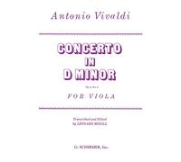 Antonio Vivaldi-Concerto d-minor Op.3 No.6 Viola Piano-Viola and Orchestra Book