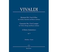 Antonio Vivaldi-Concerto III-Violin and String Orchestra-Score