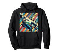 Antonov AN 225 Airplane Retro Style Pullover Hoodie