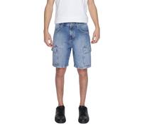 Antony Morato Mens Denim Shorts Light Wash - Blue Cotton - Size 31 (Waist)