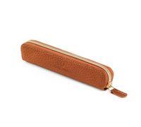Antony Olivier Real Leather Pencil Case | Rustic Brown Pen Pouch with Zip | for Men, Women & Professionals | Cutest Slim Design Size Pouch for Stationery & Utensils