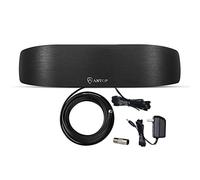 Antop High Gain Indoor Radio Antenna, Multi-Directional Amplified AM FM Antenna 50 Miles with Amplifier Signal Booster and 4G Filter for Stereo Radio Audio Signals, Perfect for Home/RV/Mobile Use