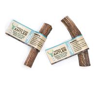 Antos 100% Natural SPLIT Antler Chews for Dogs. Pack of 2 Antler Split Small (30g-50g). Size May Vary. Helps clean dogs teeth.