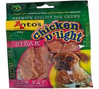 Antos Chicken D'Light Dog Treats Steak, 100 g
