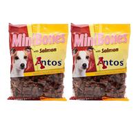 Antos Mini Bones Salmon Dog Treats, 200 g (Pack of 2)