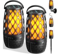 ANTPO 2-Pack Outdoor Speakers with Lights, Mens Gifts for Birthday,Waterproof Portable Bluetooth Speaker,HD Stereo Sound, Multi-Sync up to 100 Speakers Auto-Pairing for Patio/Pool/Camping Cool Gadgets