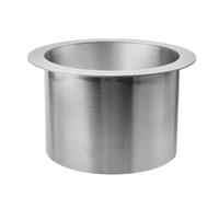 Antrader Drop-in Trash Chute,1Pcs Kitchen Counter Trash Chute Counter Top Trash Chute Stainless Steel Countertop Trash and Waste Chute,Round (170mm/6.69inch)
