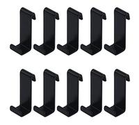 Antrader Hook 10pcs Snap-on Flat J Style Hanger,Cold Rolled Steel,Tile,Billboard,Display Board, Black,Lengthened,1.5mm Thickness